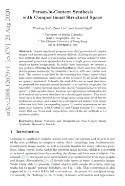 Person-in-Context Synthesiswith Compositional Structural Space