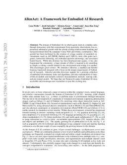 AllenAct: A Framework for Embodied AI Research