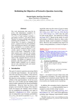 Rethinking the Objectives of Extractive Question Answering