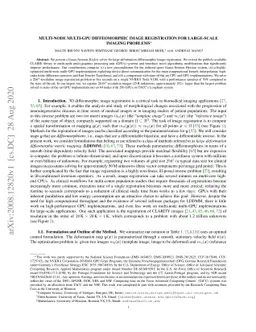 Multi-Node Multi-GPU Diffeomorphic Image Registration for Large-Scale
  Imaging Problems
