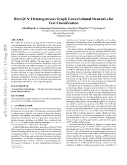 HeteGCN: Heterogeneous Graph Convolutional Networks for Text
  Classification