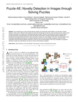Puzzle-AE: Novelty Detection in Images through Solving Puzzles