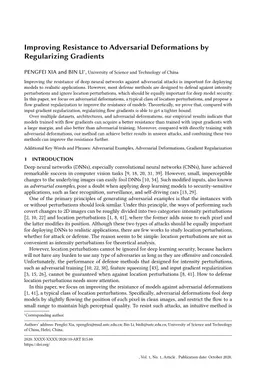 Improving Resistance to Adversarial Deformations by Regularizing
  Gradients
