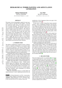 Hierarchical Timbre-Painting and Articulation Generation
