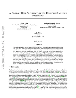 A Compact Deep Architecture for Real-time Saliency Prediction