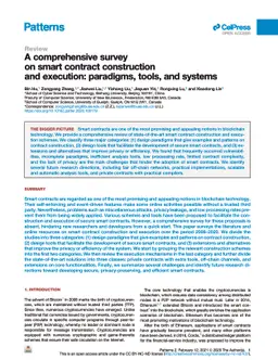 A comprehensive survey on smart contract construction and execution:
  paradigms, tools, and systems
