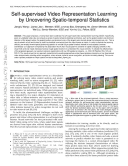 Self-supervised Video Representation Learning by Uncovering
  Spatio-temporal Statistics