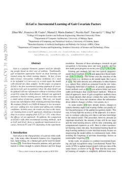 iLGaCo: Incremental Learning of Gait Covariate Factors