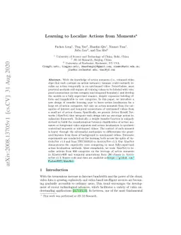 Learning to Localize Actions from Moments