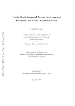 Online Spatiotemporal Action Detection and Prediction via Causal
  Representations