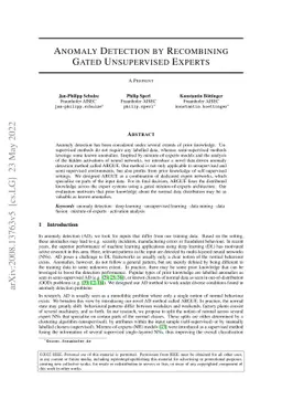 Anomaly Detection by Recombining Gated Unsupervised Experts