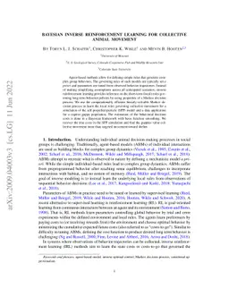 Bayesian Inverse Reinforcement Learning for Collective Animal Movement