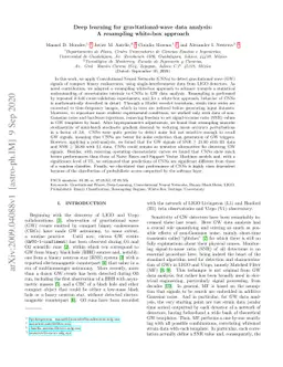 Deep learning for gravitational-wave data analysis: A resampling
  white-box approach
