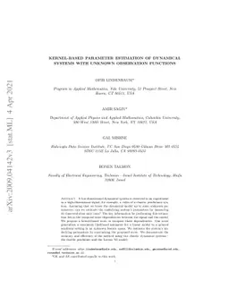 Kernel-based parameter estimation of dynamical systems with unknown
  observation functions