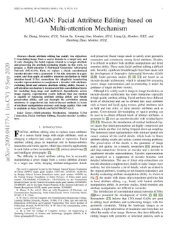 MU-GAN: Facial Attribute Editing based on Multi-attention Mechanism