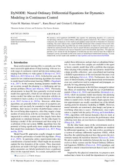 DyNODE: Neural Ordinary Differential Equations for Dynamics Modeling in
  Continuous Control