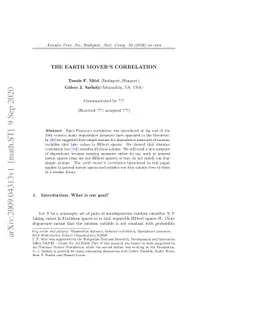 The Earth Mover's Correlation