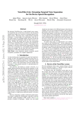 VoiceFilter-Lite: Streaming Targeted Voice Separation for On-Device
  Speech Recognition