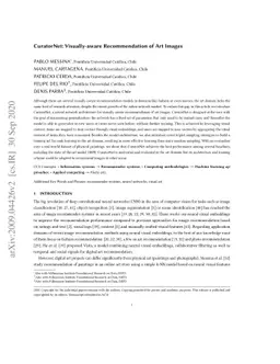 CuratorNet: Visually-aware Recommendation of Art Images