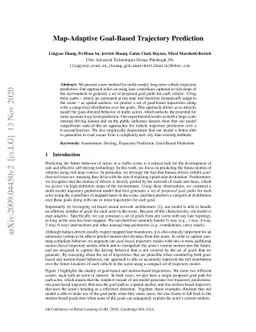 Map-Adaptive Goal-Based Trajectory Prediction