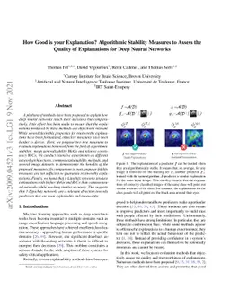 How Good is your Explanation? Algorithmic Stability Measures to Assess
  the Quality of Explanations for Deep Neural Networks