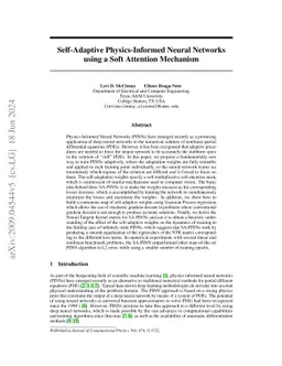 Self-Adaptive Physics-Informed Neural Networks using a Soft Attention
  Mechanism