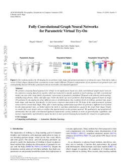 Fully Convolutional Graph Neural Networks for Parametric Virtual Try-On
