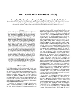 MAT: Motion-Aware Multi-Object Tracking