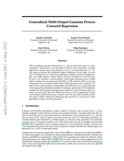Generalized Multi-Output Gaussian Process Censored Regression