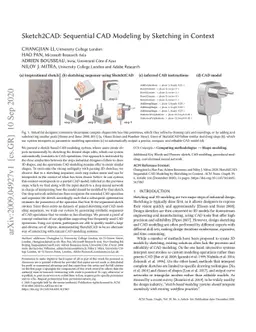 Sketch2CAD: Sequential CAD Modeling by Sketching in Context