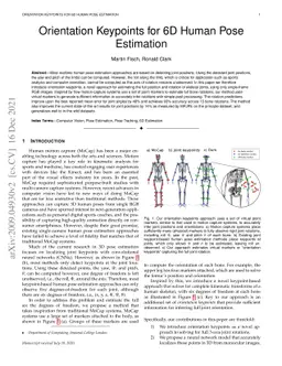 Orientation Keypoints for 6D Human Pose Estimation