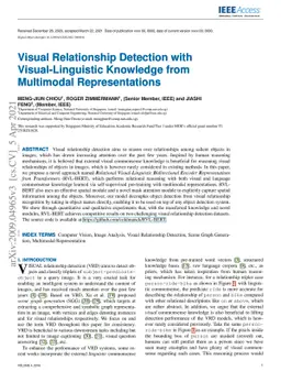 Visual Relationship Detection with Visual-Linguistic Knowledge from
  Multimodal Representations