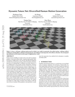 Dynamic Future Net: Diversified Human Motion Generation