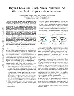 Beyond Localized Graph Neural Networks: An Attributed Motif
  Regularization Framework