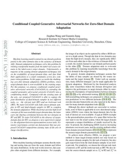 Conditional Coupled Generative Adversarial Networks for Zero-Shot Domain
  Adaptation
