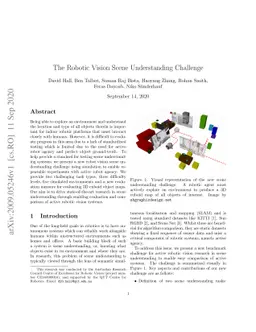 The Robotic Vision Scene Understanding Challenge