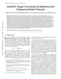 CatGCN: Graph Convolutional Networks with Categorical Node Features