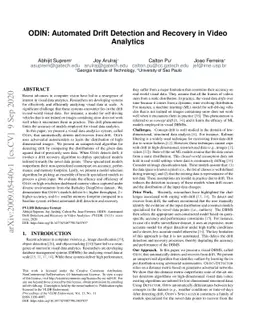 ODIN: Automated Drift Detection and Recovery in Video Analytics