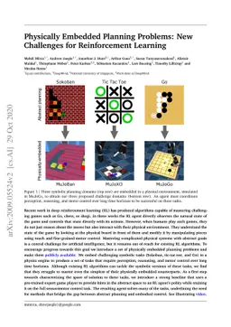 Physically Embedded Planning Problems: New Challenges for Reinforcement
  Learning