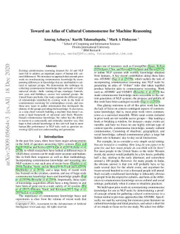 Towards an Atlas of Cultural Commonsense for Machine Reasoning