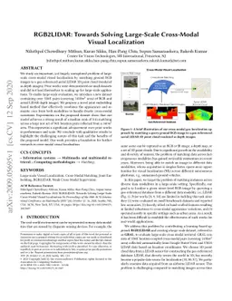 RGB2LIDAR: Towards Solving Large-Scale Cross-Modal Visual Localization