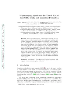 Map-merging Algorithms for Visual SLAM: Feasibility Study and Empirical
  Evaluation