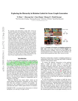 Exploring the Hierarchy in Relation Labels for Scene Graph Generation