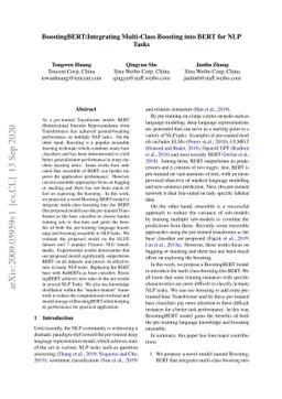 BoostingBERT:Integrating Multi-Class Boosting into BERT for NLP Tasks