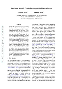 Span-based Semantic Parsing for Compositional Generalization