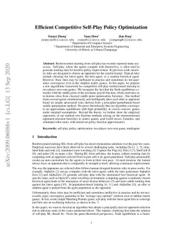 Efficient Competitive Self-Play Policy Optimization