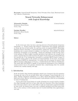 Neural Networks Enhancement with Logical Knowledge