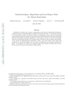 Statistical Query Algorithms and Low-Degree Tests Are Almost Equivalent