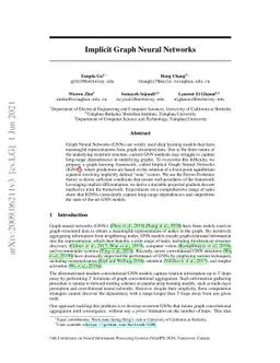 Implicit Graph Neural Networks