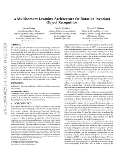 A Multisensory Learning Architecture for Rotation-invariant Object
  Recognition